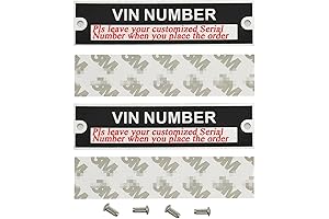 Customized Trailer VIN ID Plate Data TAG for Cargo Carriers Trucks and...