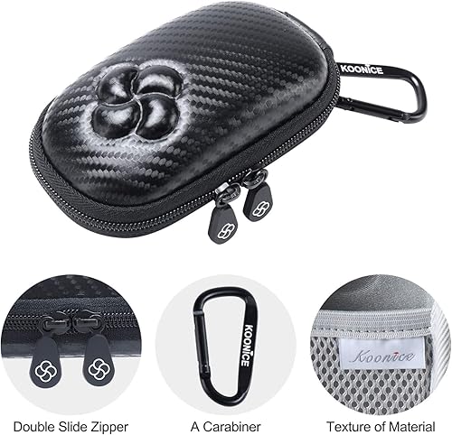 Miniatura 5 de Funda rígida compatible con Apple Magic Mouse (1, 2 y 3 generaciones), incluye mosquetón (negro)