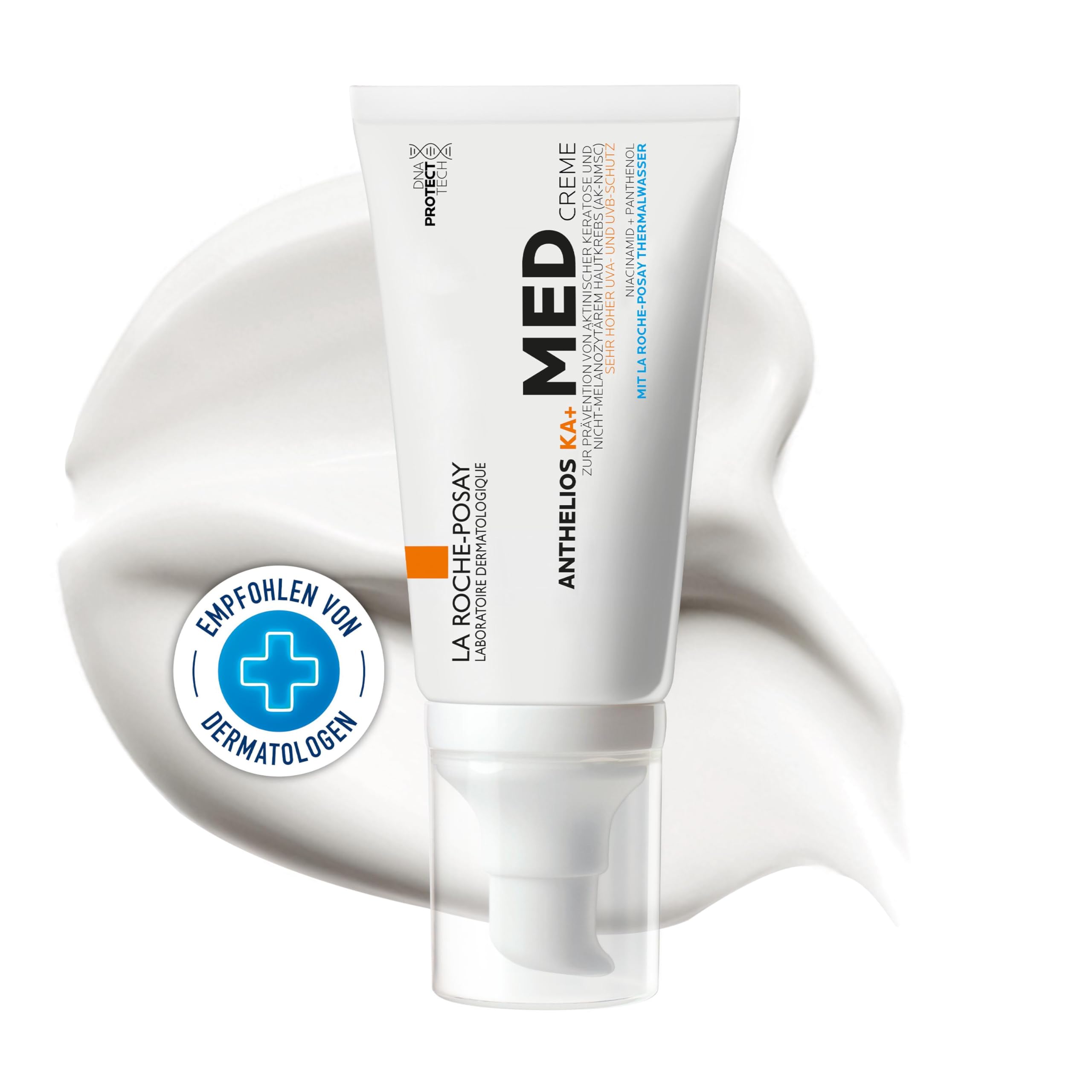 La Roche Posay Anthelios KA+ MED Creme, Hochwirksame medizinische Sonnencreme, Zur Prävention von aktinischer Keratose (AK) und nicht-melanozytärem Hautkrebs (NMSC), Sehr hoher Breitband-Schutz, 50 ml