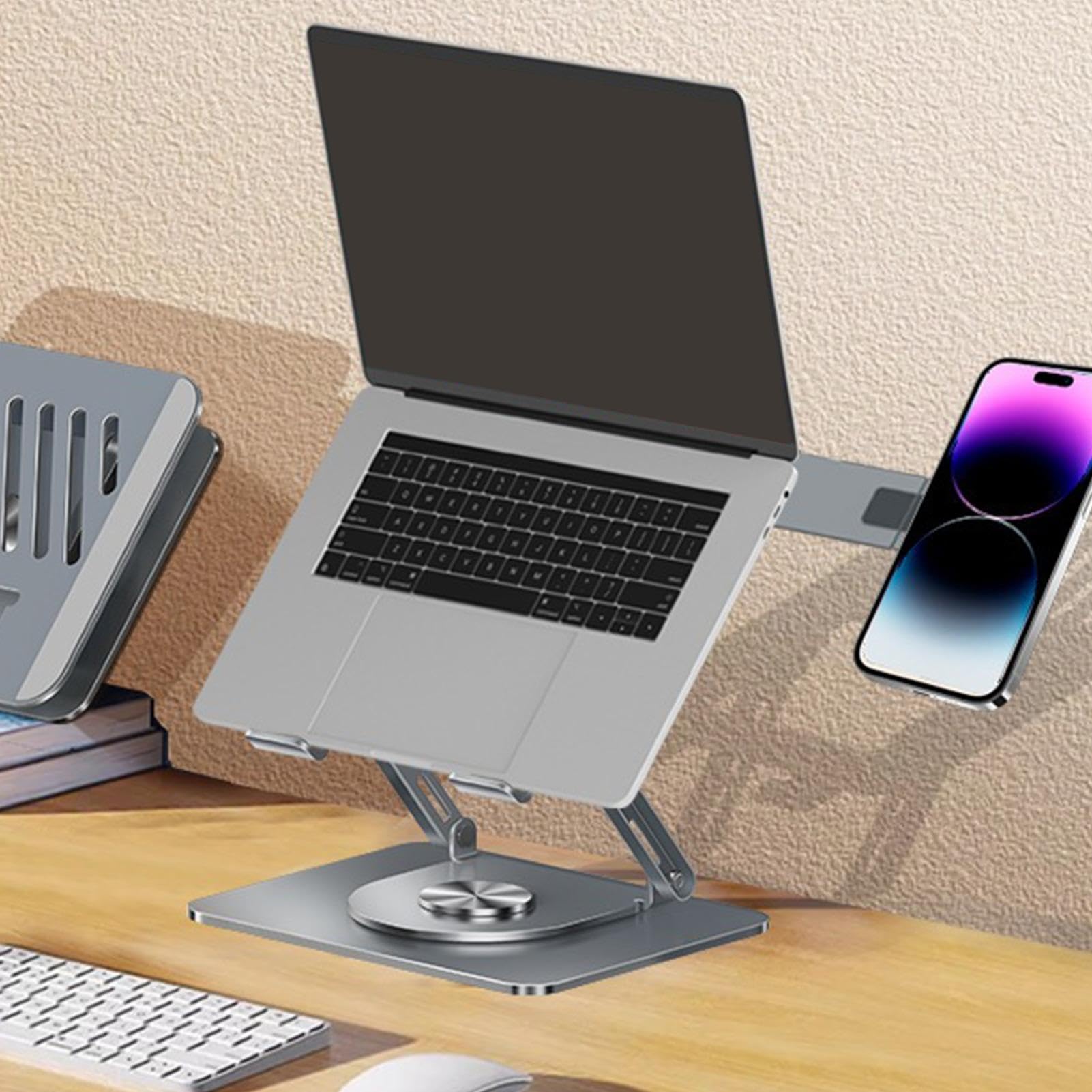 Supporto per computer portatile da scrivania, organizer per schermo pieghevole ergonomico | Base per computer per divano lavoro studio ufficio