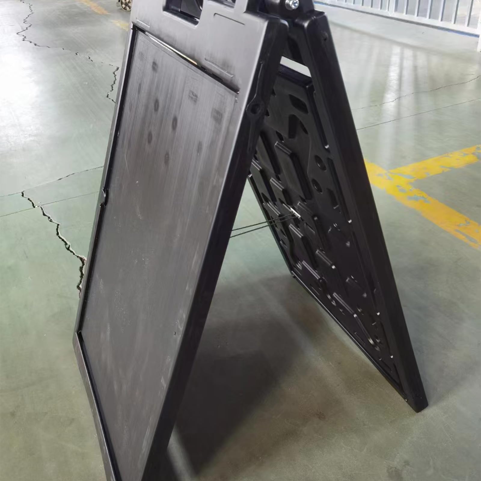 Señal de callejón flexible con doble pantalla parcial de 68 x 108 cm, marco ABS para publicidad en tiendas de restaurantes