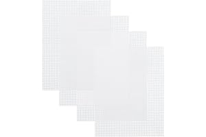Caydo Plastic Mesh Canvas Sheets for Embroidery and Crochet Projects (10.5 x 13.5 Inches)