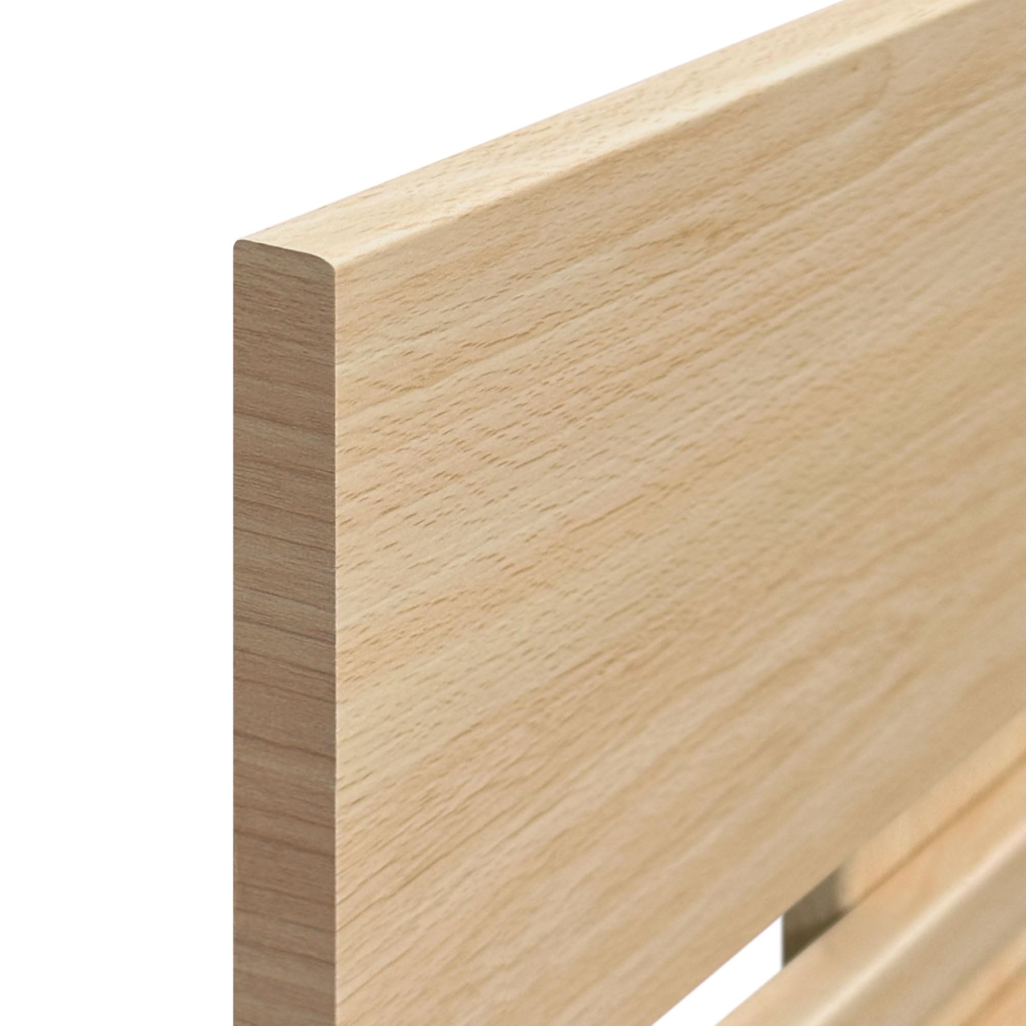 DHOME Cabecero de Madera reciclada DM Horizontal Ancho con Patas Cama Palets Herrajes incluidos (90x115 Horizontal Ancho, Madera Natural)