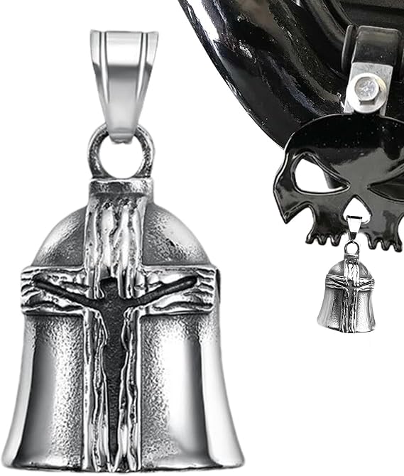 Lucky Bell for Motorcycle, Lucky Bell for Bike - Victorinox Stainless Steel Key Chain Guardian Bell | Portable Novelty Rider Bell, Hanging Decoration for Road Mountain Bike