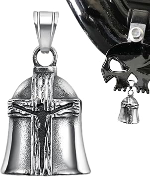 Lucky Bell for Motorcycle, Lucky Bell for Bike - Victorinox Stainless Steel Key Chain Guardian Bell | Portable Novelty Rider Bell, Hanging Decoration for Road Mountain Bike