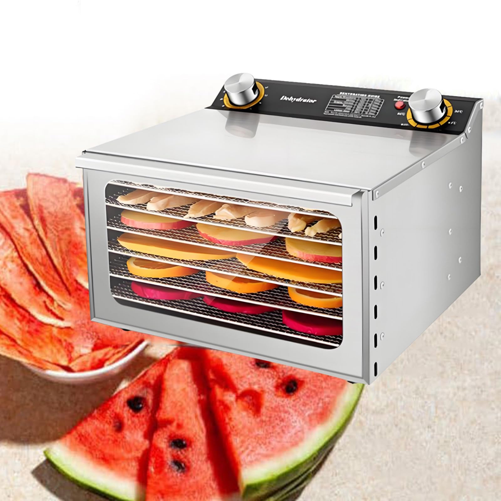 Wianqian Multicolor Commercial Electric Food Dryer, Commercial Food-Dehydrator Machine 6Layer