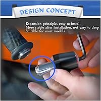 Vista 8 de NOIXIN CNC Aluminum Motorcycle Handle Hand Bar Ends Handlebar Grips End for Yamaha Xmax X-MAX 125 200 250 300 400 Handlebar End (Color : Blue)