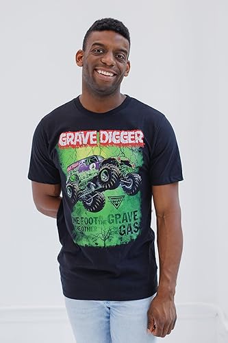 Miniatura 3 de Camiseta Monster Jam para Adultos Grave Digger El Toro Loco Megalodon