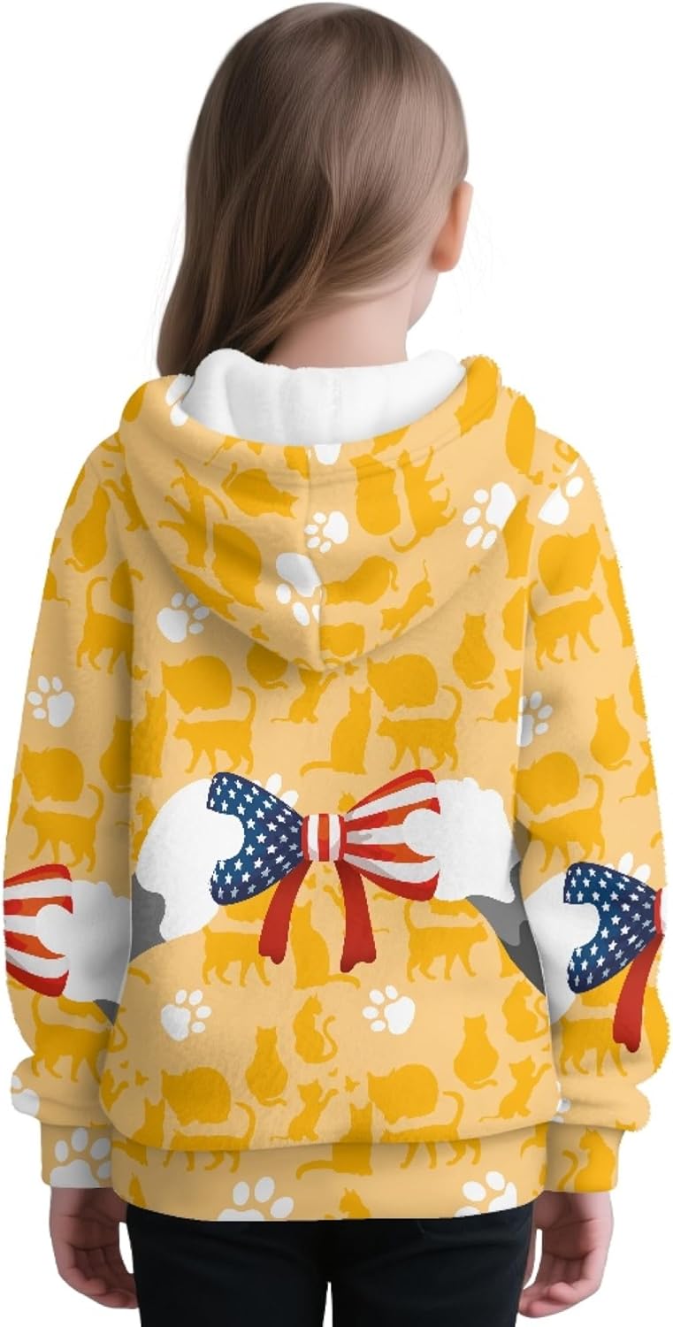 Hawapod Girls Hoodies Size 10-12 Graphic Oversized Comfort Half Zip Pullover Hooded Outdoor Daily Sweatshirt For Girl