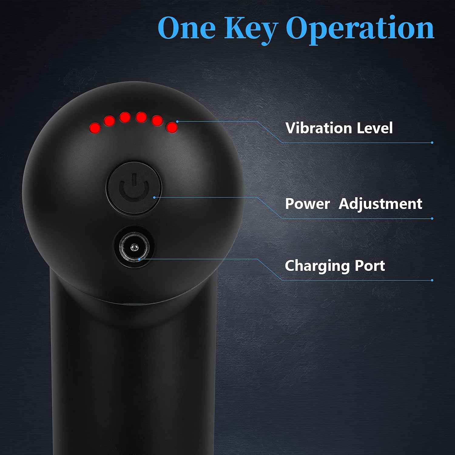 Skcoipsra 2 Pack Muscle Massage Gun, Handheld Therapy Gun for Neck Back Pain Relief, High Frequency Deep Tissue Percussion Massager with 1.76 Pounds, Electric Massager with 6 Speeds and USB Charging