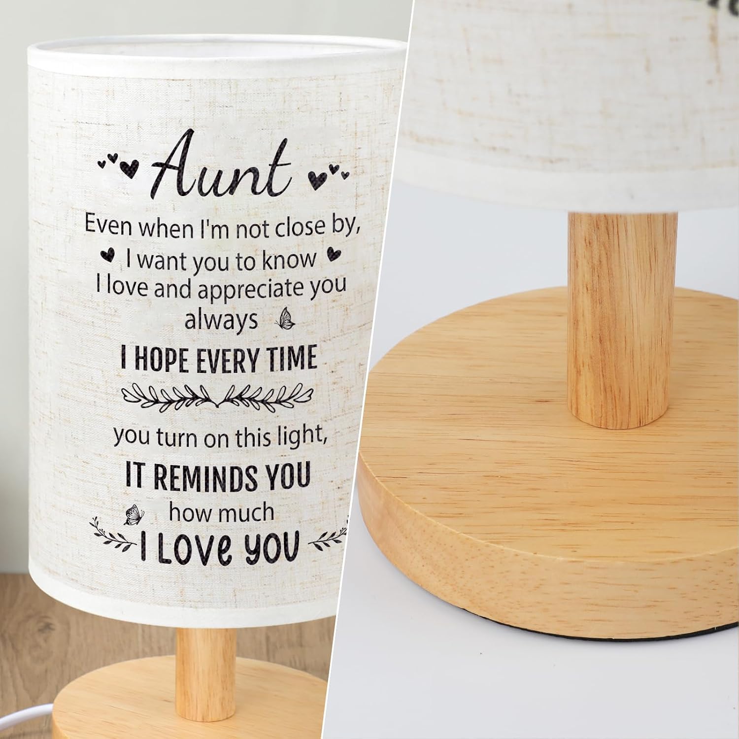 SOUHONEY Aunt Gifts, Table Lamp for Auntie Gifts for Women from Niece image 4