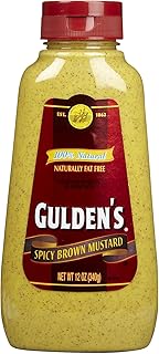 Guldens Squeeze Brown Mustard, 12 oz, 6 pk
