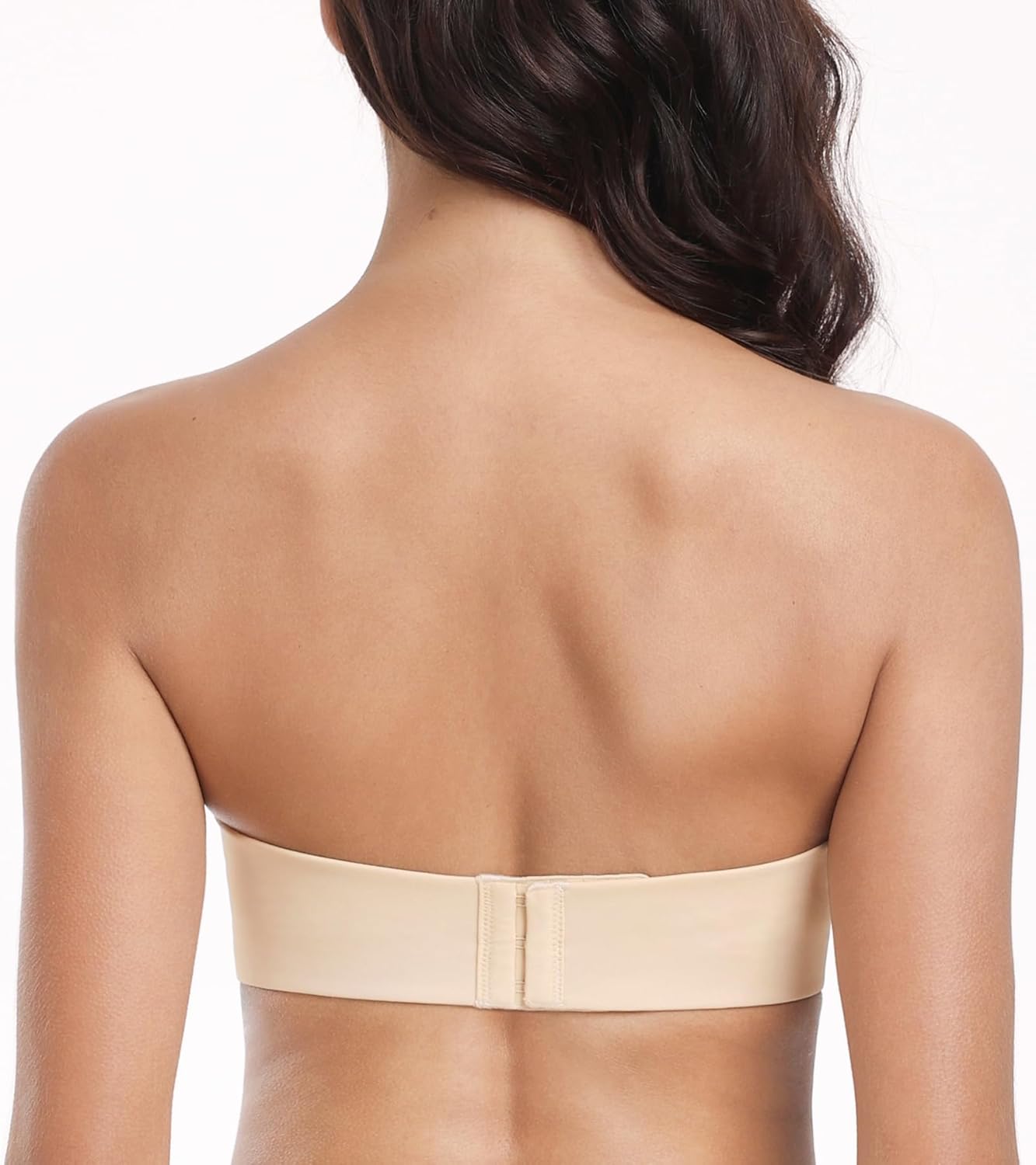 Lemorosy Women's Wireless Push Up Plunge Padded Non-Slip Invisible Strapless Bra - Image 4