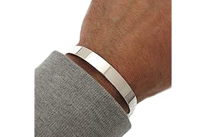 Stunning Sterling Silver Cuff: A Majestic Adornment for Men
