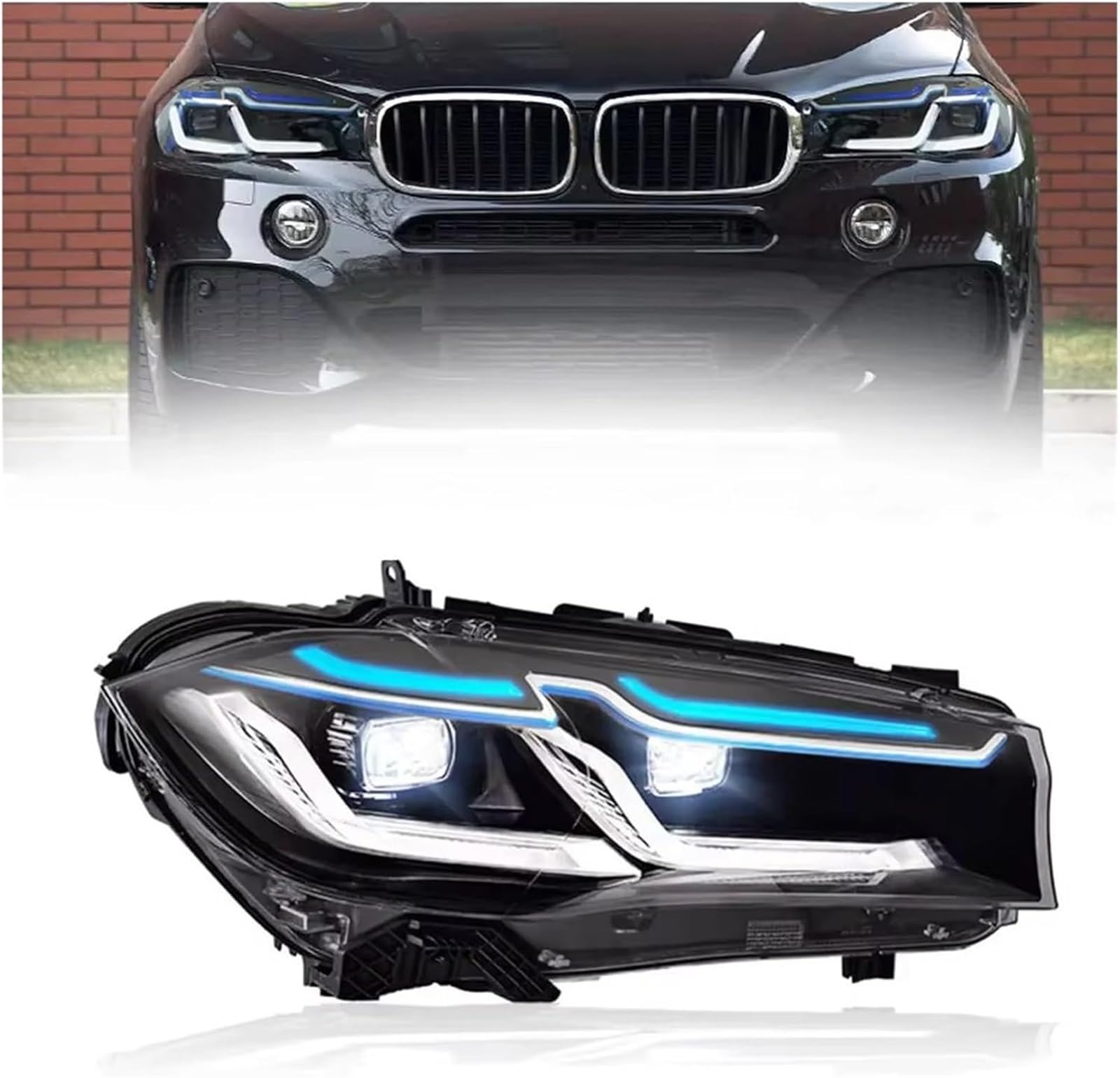 Vorderlichter Scheinwerferbaugruppe für BMW für X5 für X6 für F15 für F16 2014-2018 für LED-Scheinwerfer Auto-Frontscheinwerfer(X6)