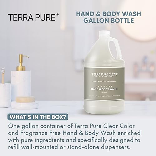 Miniatura 2 de Terra Pure Color transparente y sin fragancia, gel de baño para manos y cuerpo (1 caja)