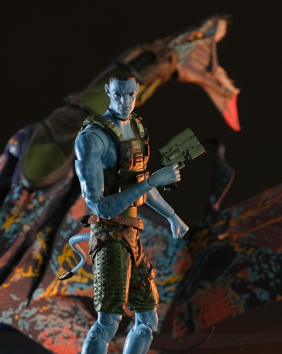 McFarlane Toys- Avatar: The Way of Water Recom Quaritch & RDA Banshee 7in Scale Deluxe 2 Pack Gold Label