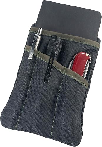 Miniatura 9 de Hide & Drink, Bolsa de bolsillo multiherramienta, bolsa compacta multiusos con cremallera, mini estuche de herramientas de camping, lona encerada,