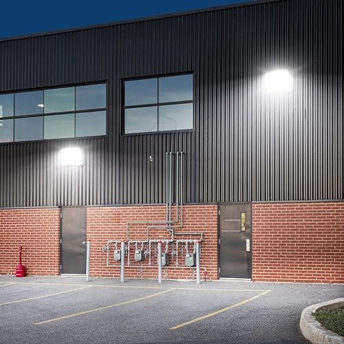 Miniatura 7 de kadision Paquete de pared LED de 150 W, 120 W, 100 W, ajustable, 19500 lm, 5000 K, 120-277 V, luz exterior de iluminación exterior del anochecer al