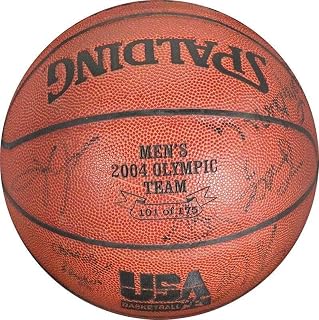 Lebron James Rookie 2004 Olympics Team USA Signed Basketball Tim Duncan JSA COA - Autographed Basketballs