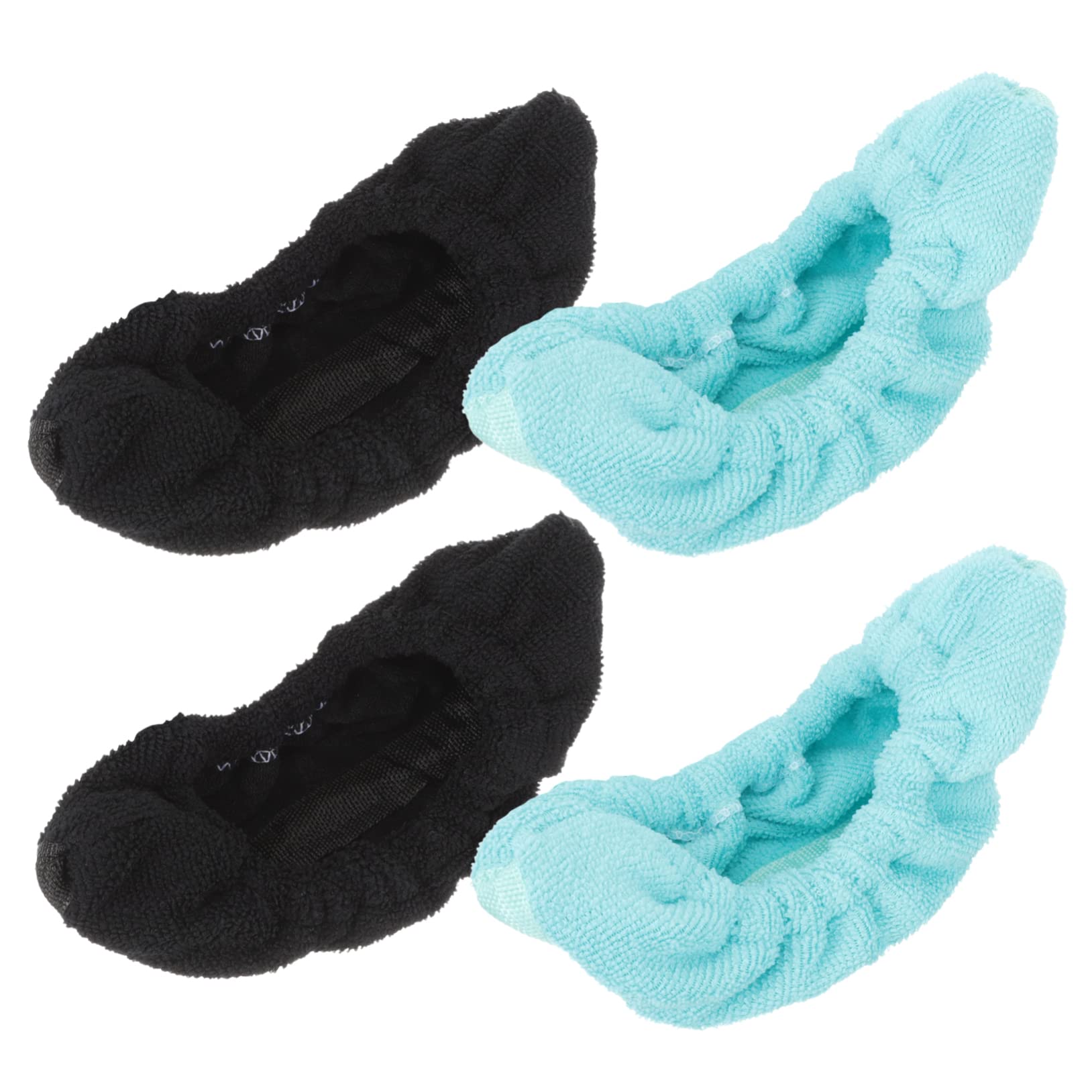 Toyvian 3sets Microfiber Ice Skate Blade Covers Protective Guards for Figure and Hockey Skates Highly Absorbent Prevents and Moisture 2pairs*3