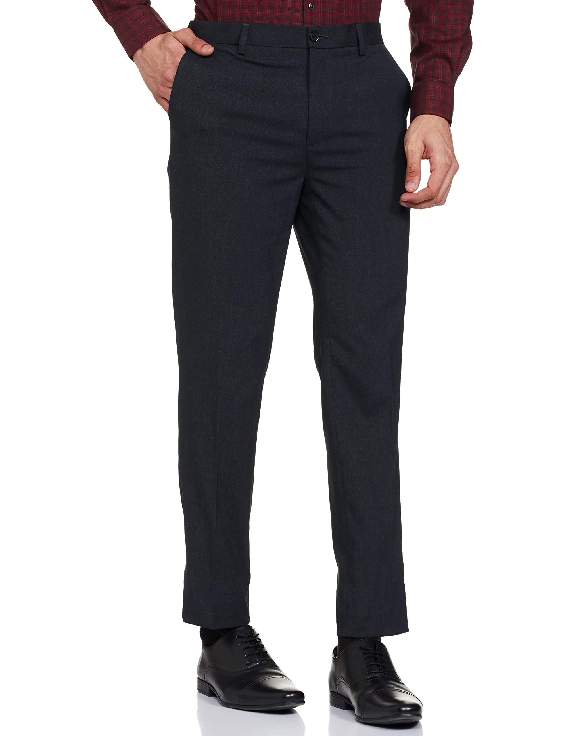 Marks & SpencerMen Straight Fit Mid Rise Casual Pants