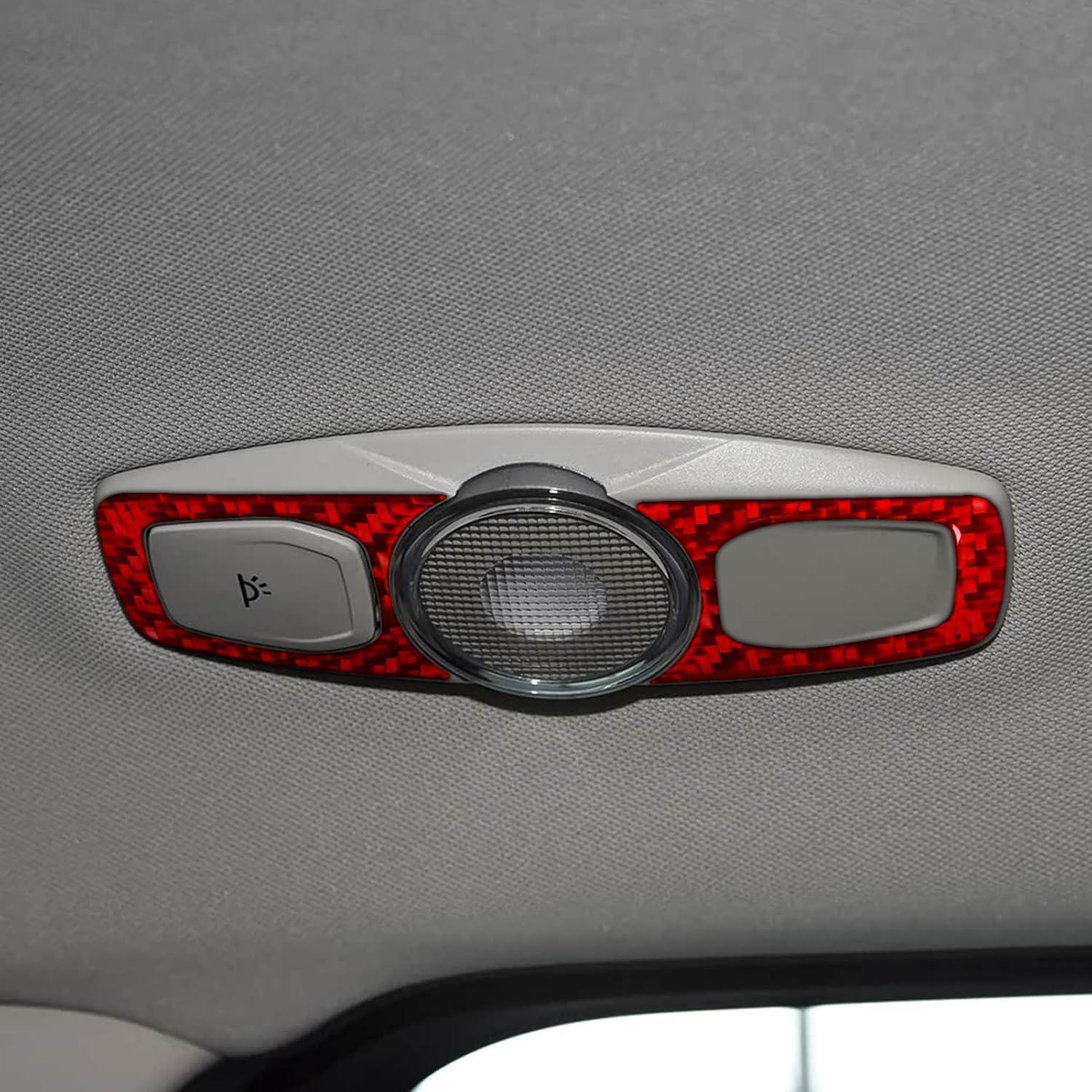 Real Bright Red Carbon Fiber Car Front Bumper Side Panel Soft Pads Sticker Auto Exterior Accessories Compatible with Ford Escape SE Titanium 2017 2018 2019/SEL 2018-2019