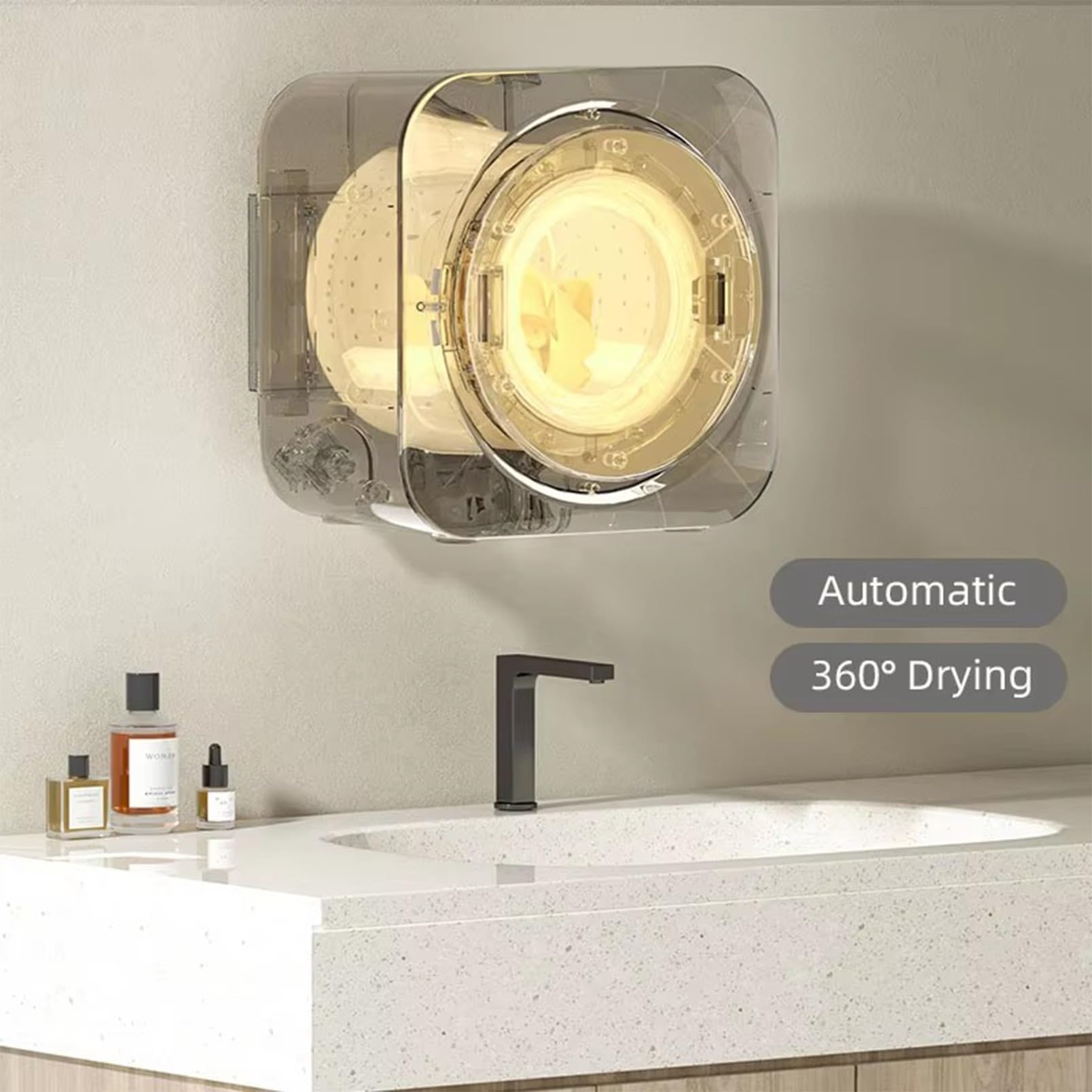 Lavatrice asciugatrice Mini Lavatrice compatta da 3,5 L Lavatrice elettrica Portatile e montabile a Parete per dormitori, Campeggio