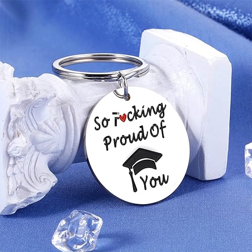 Miniatura 3 de Divertidos regalos de graduación para ella, él, clase de 2024, llavero de escuela secundaria, regalos de graduación para mujeres mayores, hombres,