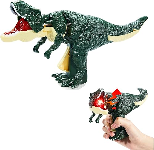 Nuevos juguetes T-Rex 2024, juguetes de dinosaurio de prensa con sonido y luz, juguete de dinosaurio para niños, regalo para cumpleaños, Halloween,