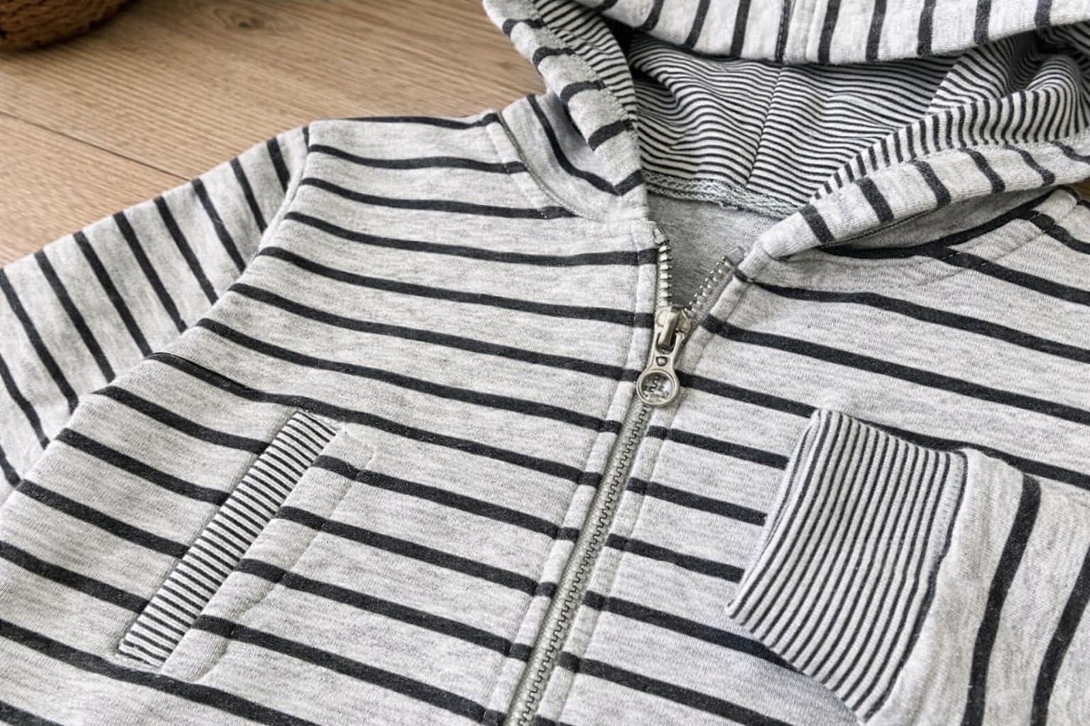 Generico Dziewczęcy i dziewczęcy zestaw na co dzień, bluza w paski z kapturem i luźne spodnie z miękkiej tkaniny, idealny strój do szkoły i wypoczynku, Mayoral 4859