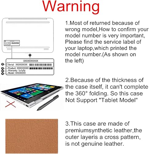 Miniatura 4 de Honeymoon Funda para Lenovo Yoga 530520 de 14 pulgadas y Lenovo Flex 6Flex 5 de 14 pulgadas (no compatible con Yoga 730C930C630), funda protectora