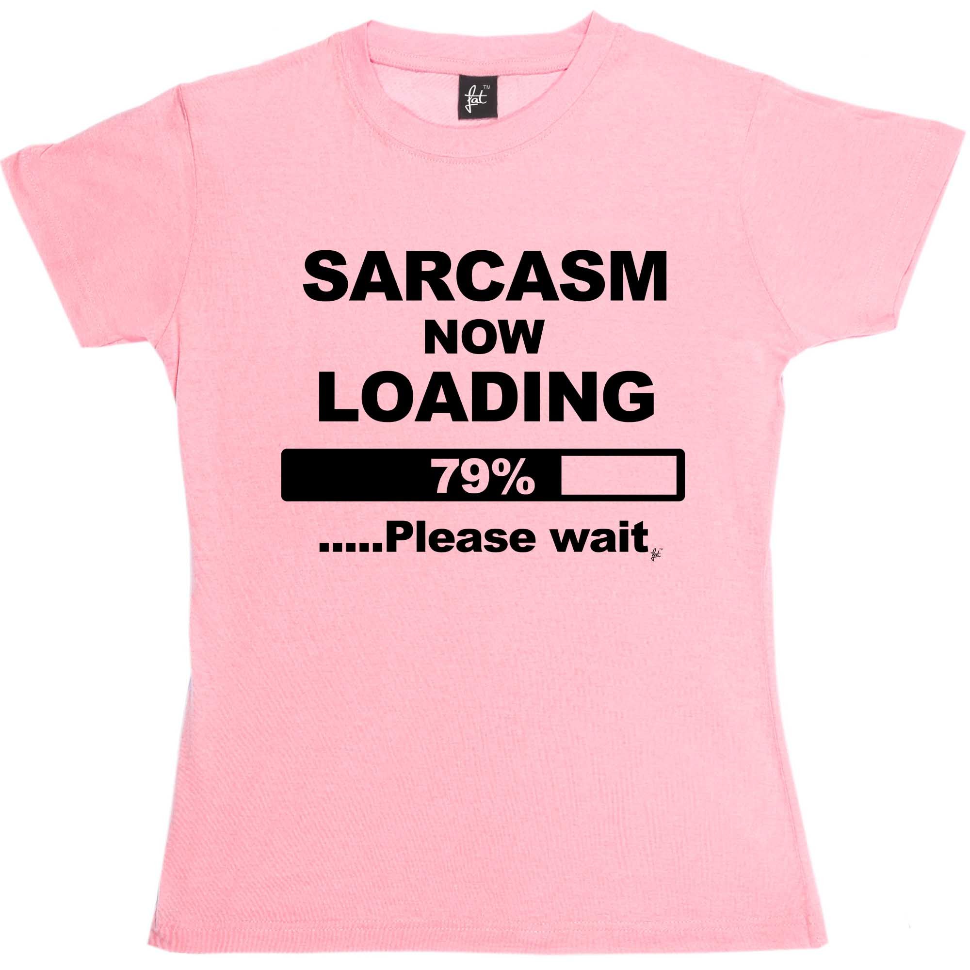 Fancy A Snuggle Women's Baby Pink Sarcasm Now Loading Boyfriend Fit T-Shirt XX-Large