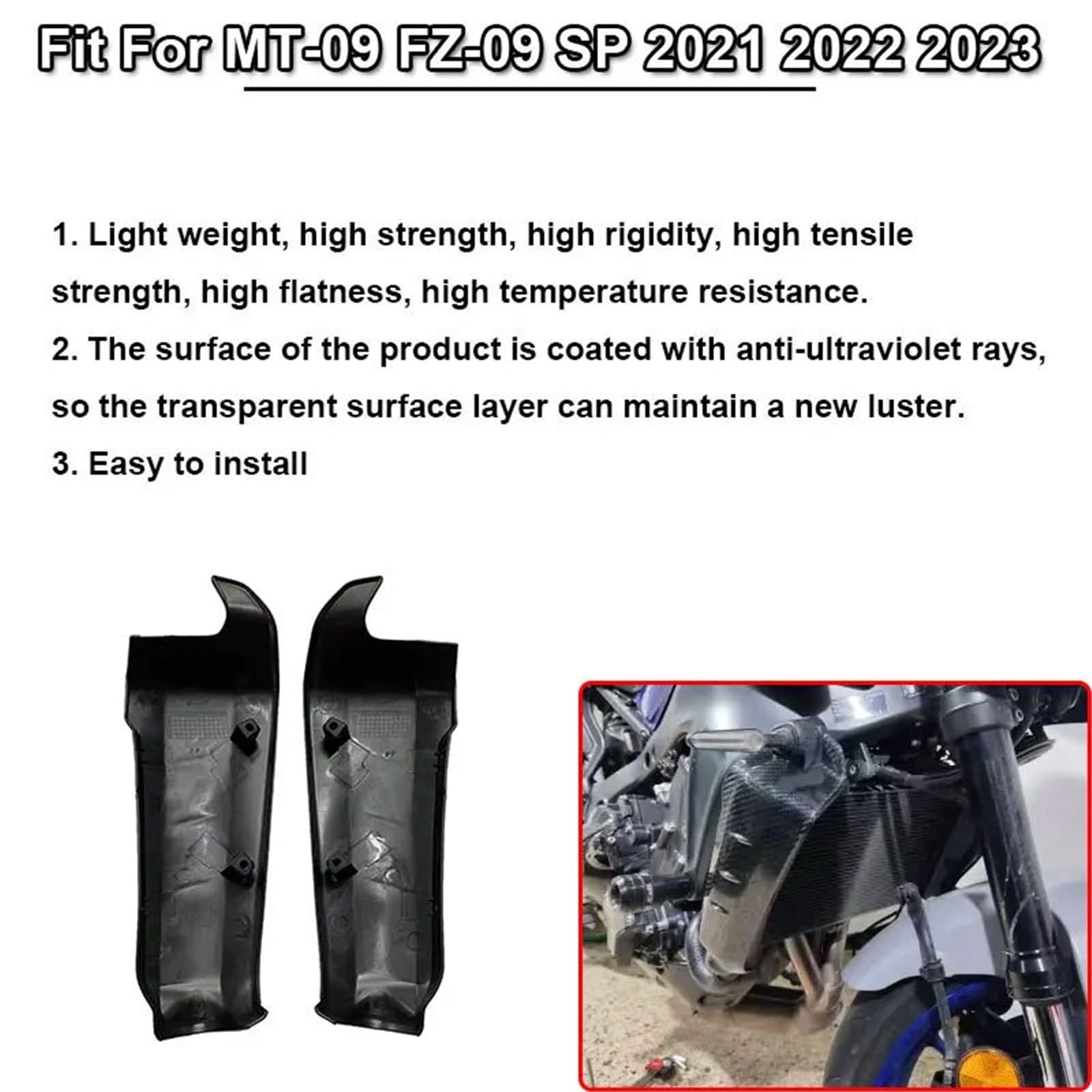 Osłona ochronna chłodnicy Akcesoria motocyklowe do MT09 FZ-09 SP 2021 2022