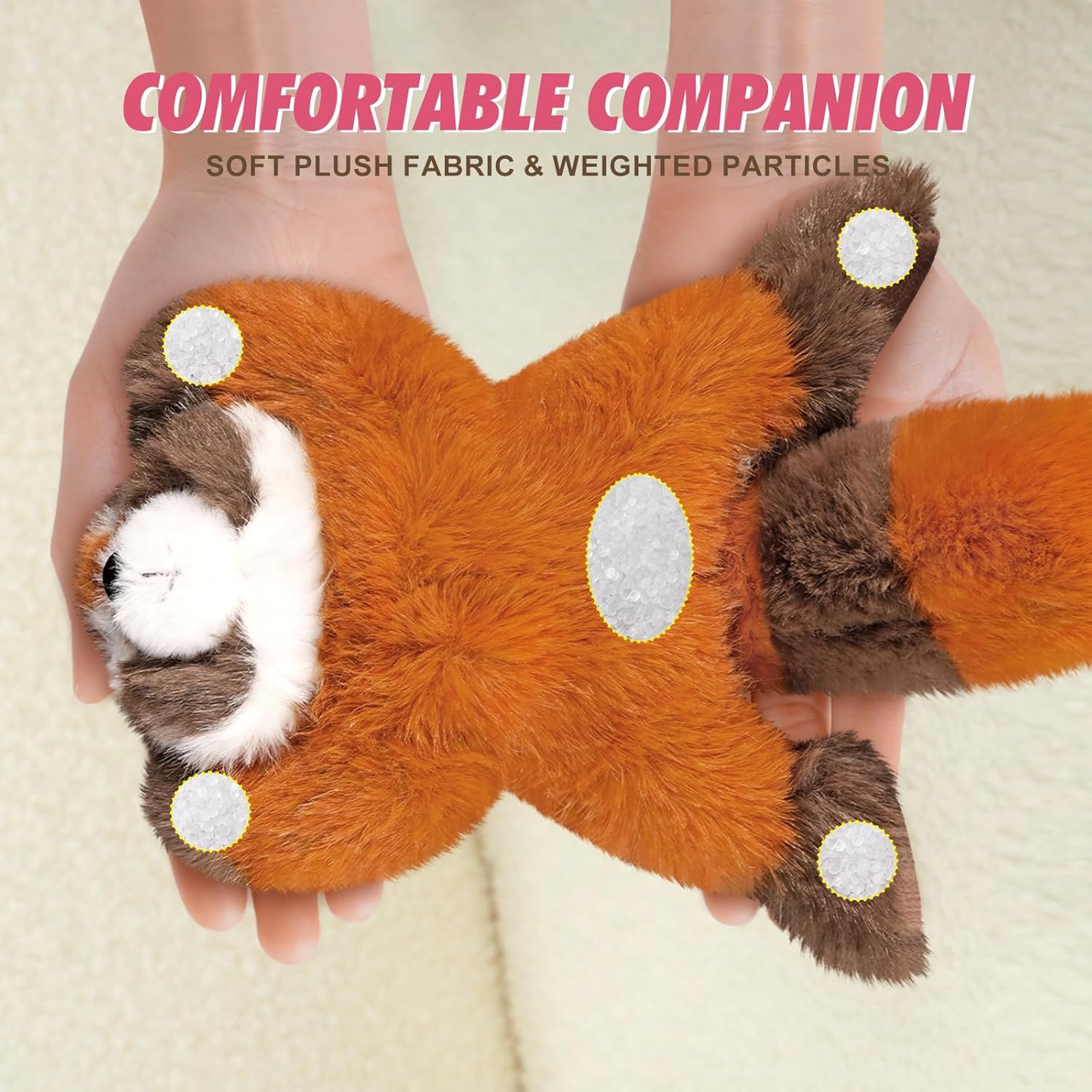 PEACH CAT Red Panda Stuffed Animal Cute Plushies Small Plush Toys Gifts for Kids