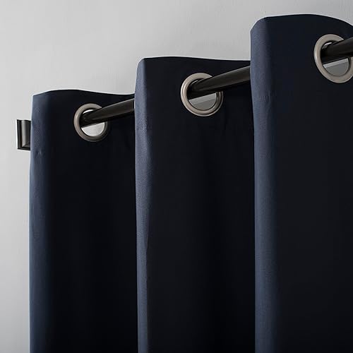 Miniatura 3 de Sun Zero Cyrus - Par de paneles de cortinas térmicas 100% opacas con ojales