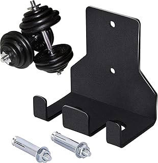 Soporte de Barra en Pared, Soporte Metálico Ahorrador de Espacio, Estantería Vertical de Barras en Pared, Para Organización de Almacenamiento en Hogar Sótano Habitación Espacio de Entrenamiento y