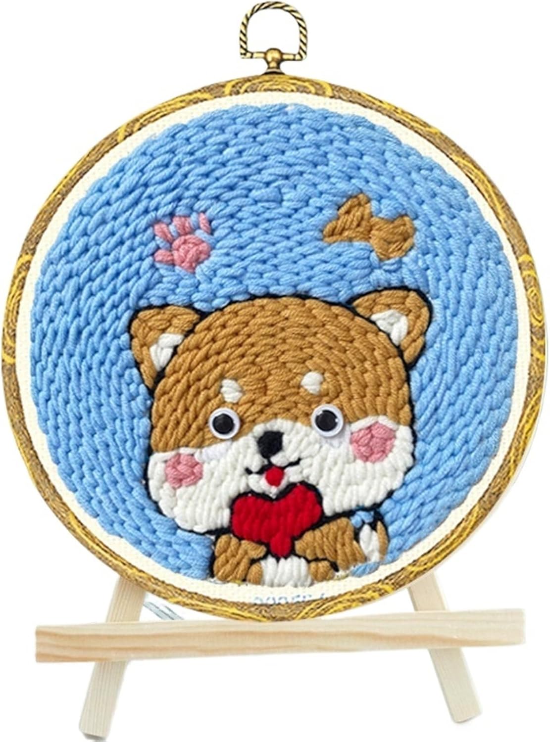 Edgiyuo Punch Needle Embroidery Kit for Beginners - Complete DIY Tool Set for Animal Rug Hooking and Home Decor(CCX-249-2020)