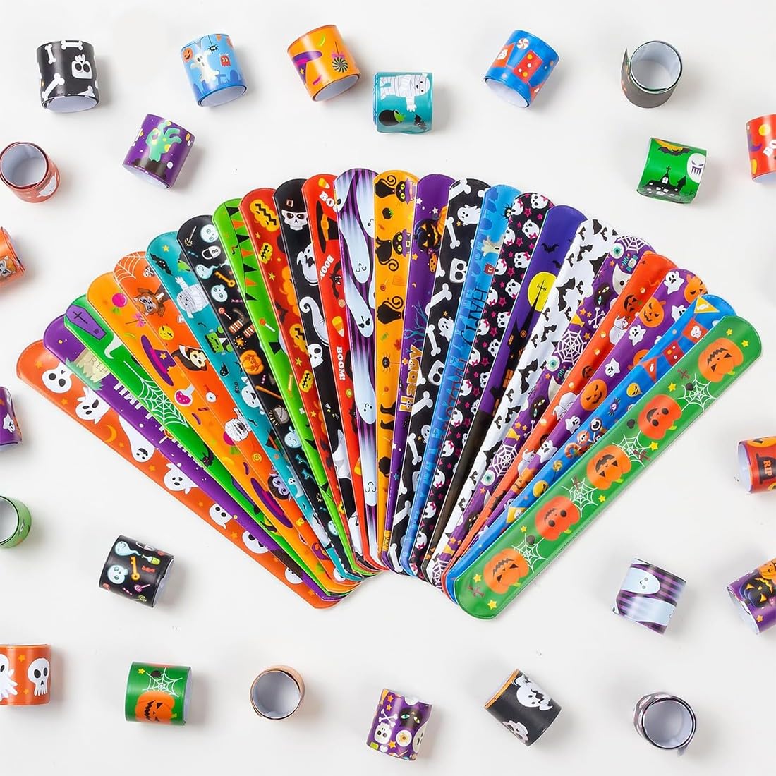 24 Braccialetti A Scatto Per Bambini – Animali Cartoon – Morbidi PVC – Party Favours E Regali Compleanno - 2