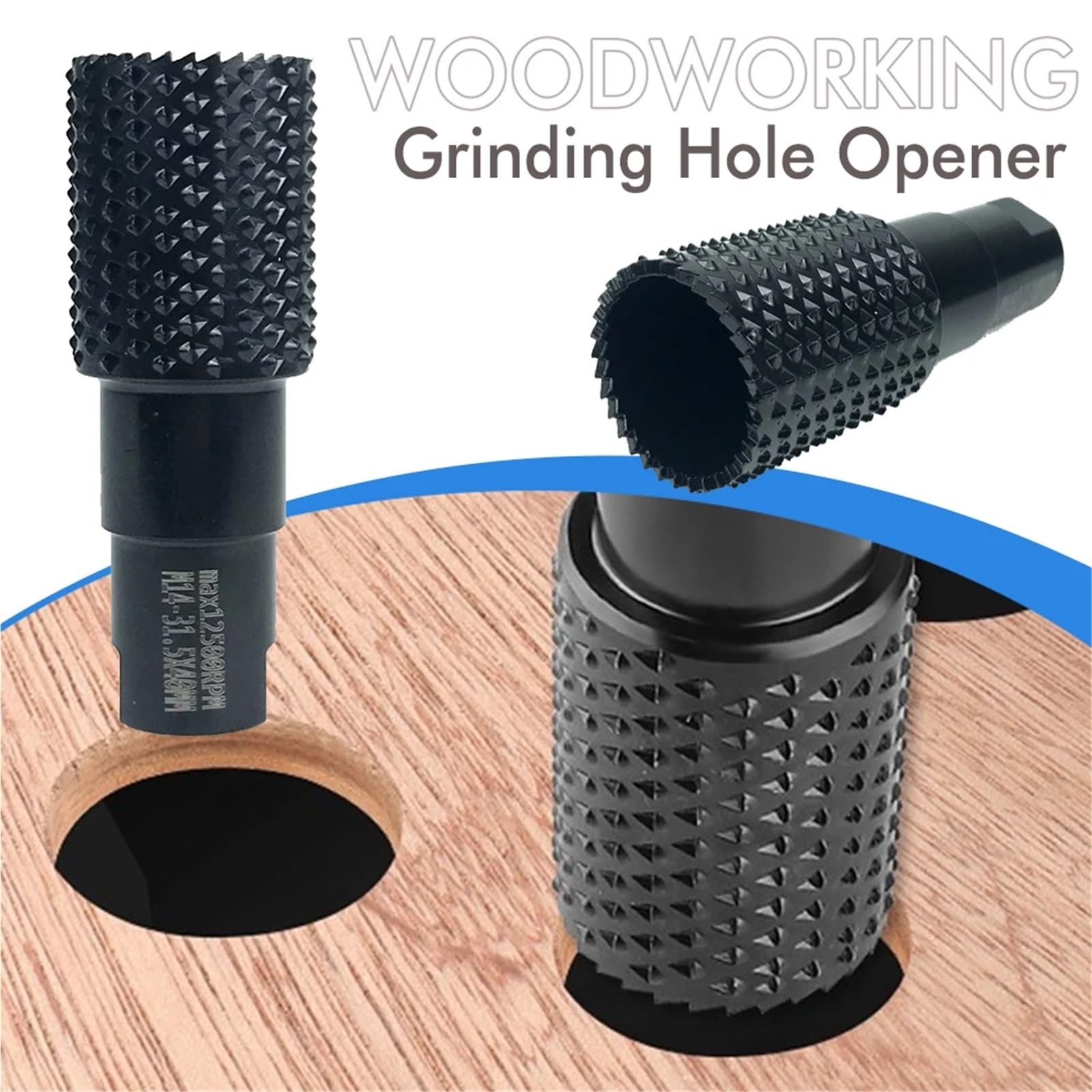 Juego de Herramientas para Tallado y Pulido de carpintería, Accesorio de Tallado eléctrico de 10/14 mm para Amoladora Angular, Herramienta para Tallado de Ranuras de Madera