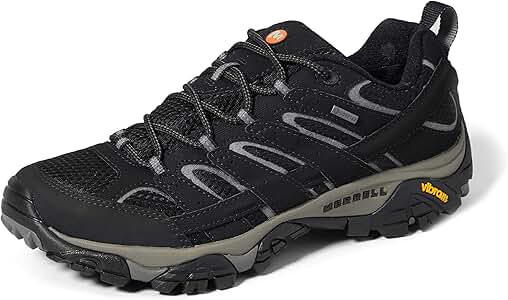 Merrell Men's Moab 2 GTX Hiking Shoe, Black/Black, 9