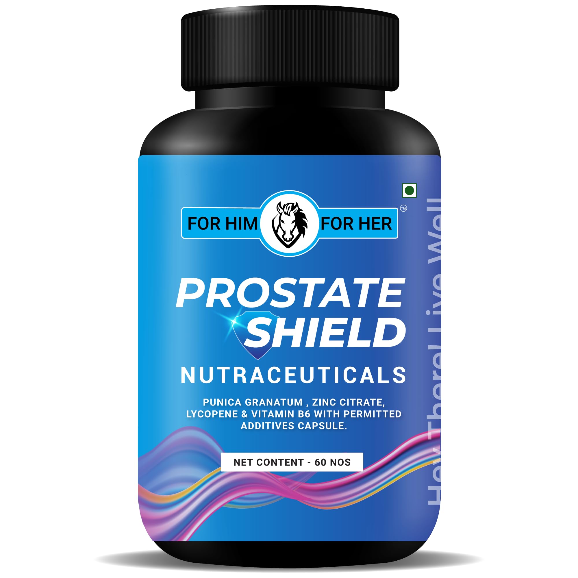 FOR HIM FOR HER Prostate Shield – Prostate Support with Lycopene, Pomegranate, and Zinc – Supports Men’s Health, Urinary Function, and Antioxidant Protection – 60 Veg Capsules - Image 2 thumbnail
