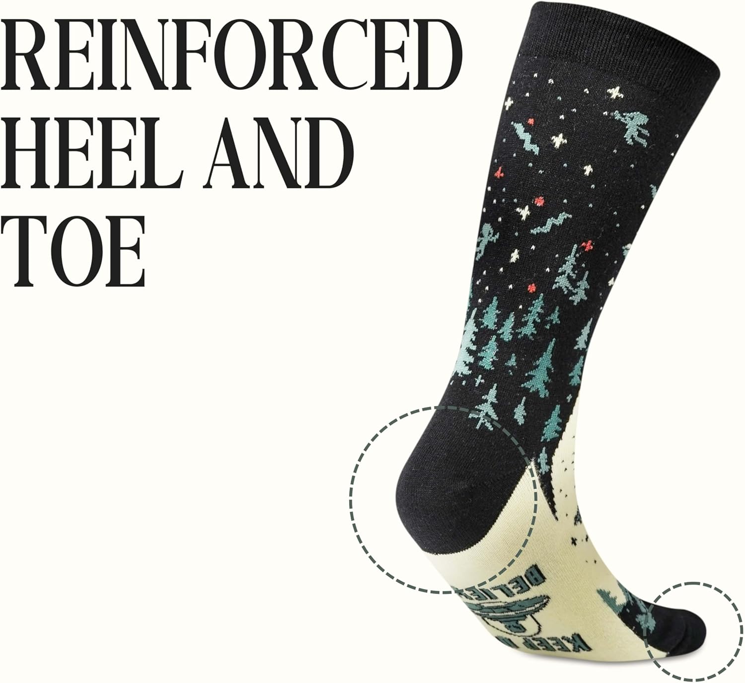 InnoBeta Cool Alien UFO Gifts Socks Stuff for Alien Lovers, Thanksgiving & Christmas, One Size - Image 5