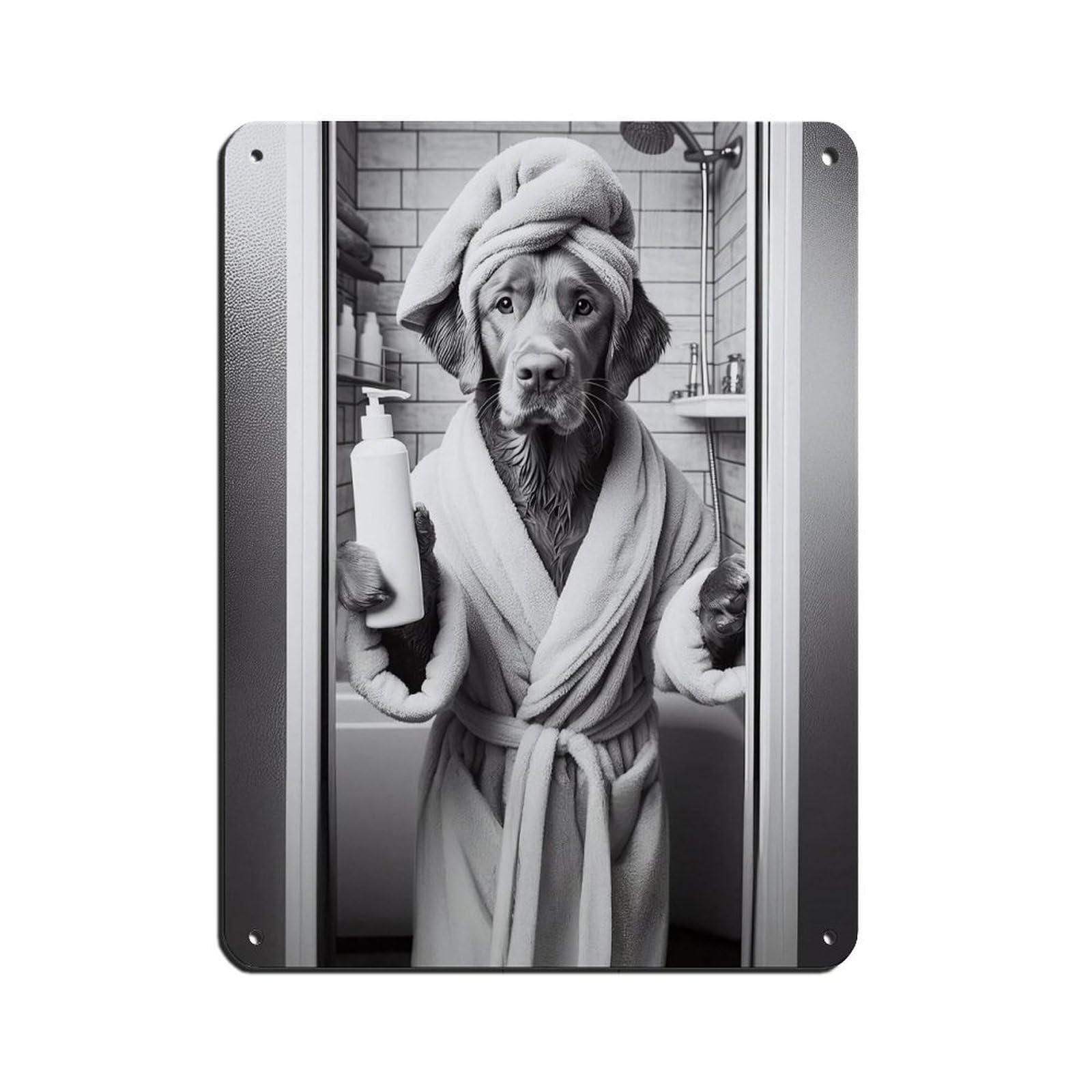 Chesapeake Bay Retriever, Bathroom Artposter Tin Sign Vintage Metal Pub Club Cafe Bar Home Wall Art Decoration Poster Retro 12x16inch(30x40cm)