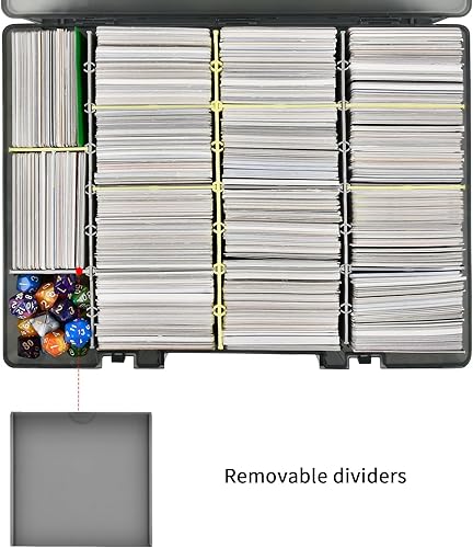 Miniatura 7 de Divisor de plástico corto de la caja de almacenamiento de la tarjeta de intercambio, pieza separadora de inserción extraíble - Gris