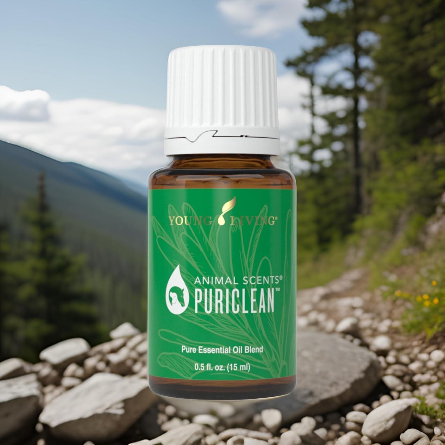 Young Living - Animal Scents PuriClean 15 ml | Pet First Aid, Skin Care & Natural Recovery | Wound Healing | Moisturizer for Pets & Dry Relief | Pet-Friendly Essential Oils