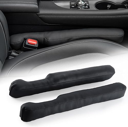 UREHEPO Relleno de cuero para asiento de automóvil, SUV, camión, accesorios interiores de automóvil para evitar que las cosas se caigan, llenar el