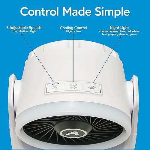 Miniatura 3 de Arctic Air Enfriador de aire portátil Ice Jet X3, modos de niebla dual, hasta 8 horas de tiempo de enfriamiento, enfriador portátil de 3 velocidades