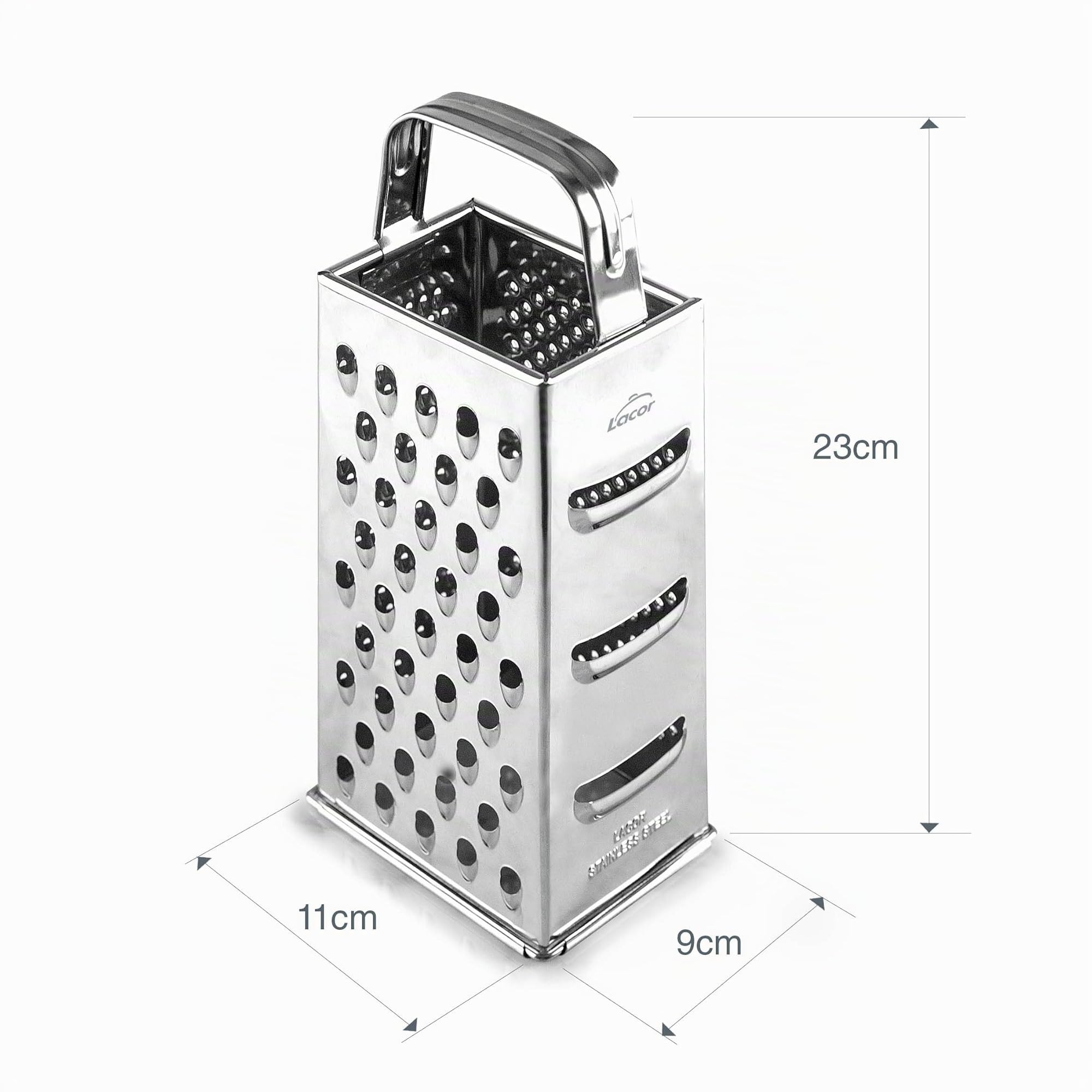 Lacor 60305- Grattugia a 4 Facce 23 cm