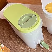 Vista 7 de Dispensador de bebidas de plástico, refrigerador de conservación sellada de polipropileno de 3.9 L, recipiente de té con leche helada, limonada